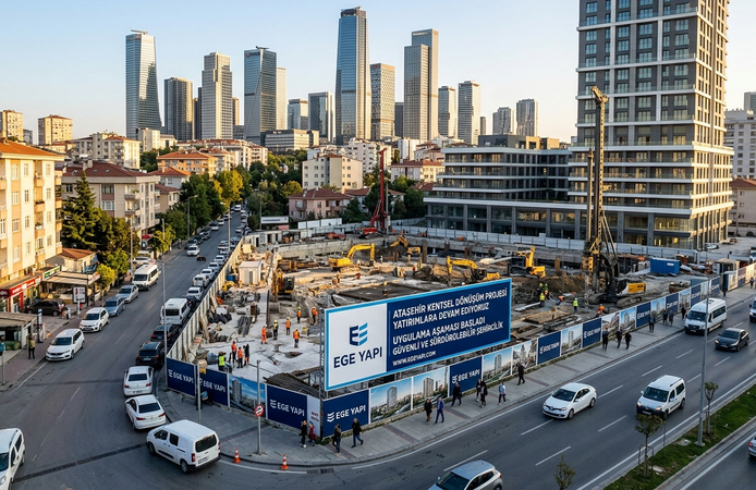Ataşehir’de Ege Yapı Kentsel Dönüşüme hız veriyor.