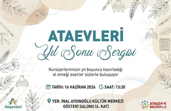 Ataşehir'de Ataevleri Yıl Sonu Sergisi Kapılarını Açıyor