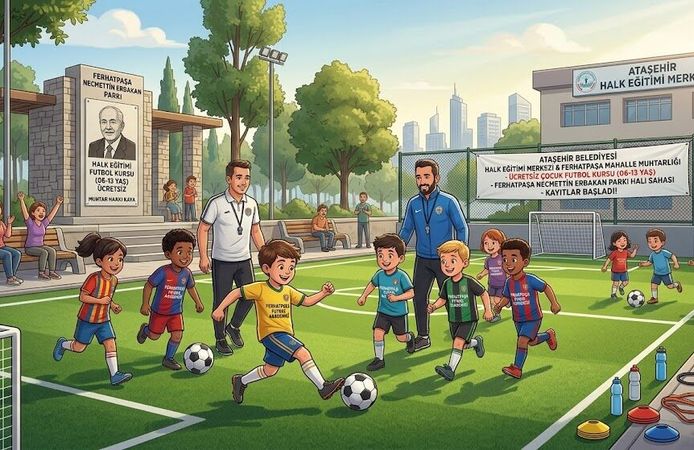 Ferhatpaşa’da Çocuklar İçin Ücretsiz Futbol Kursu Kayıtları Başladı!