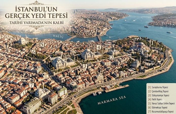 İstanbul’un Gerçek 7 Tepesini Biliyor Musunuz