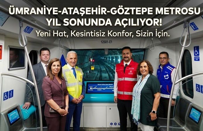 Ümraniye-Ataşehir-Göztepe Metrosu Yıl Sonunda Açılıyor!