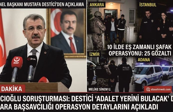 Muhsin Yazıcıoğlu Soruşturmasında 10 İlde Şafak Operasyonu: 25 Gözaltı