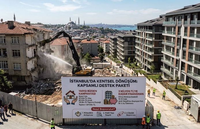 İstanbul’da Dev Kentsel Dönüşüm Paketi