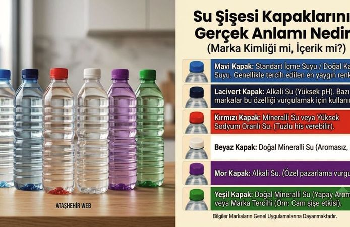 Su Şişesi Kapaklarının Renklerinin anlamı var mı