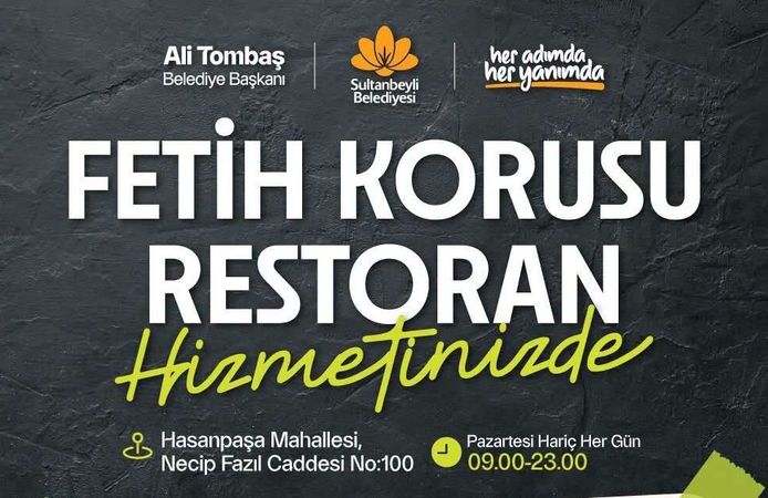 Sultanbeyli’de Fetih Korusu Restoran Hizmete Açıldı!