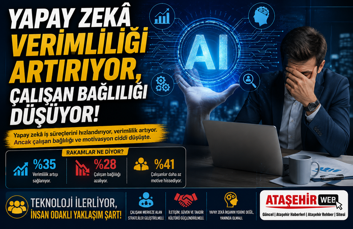 Yapay Zekâ Verimliliği Artırıyor, Çalışan Bağlılığı Düşüyor!