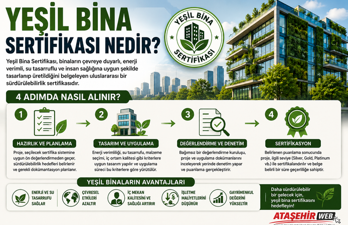 YEŞİL BİNA SERTİFİKASI NEDİR? 4 ADIMDA NASIL ALINIR?