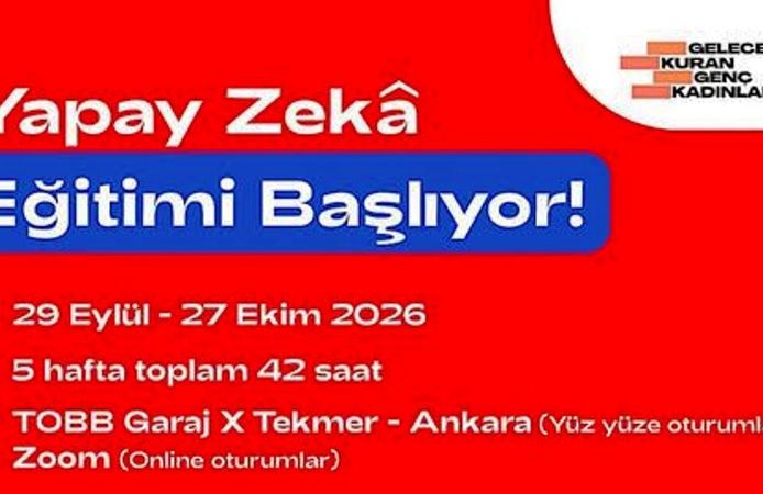 Genç Kadınlar için Ankara’da Yapay Zekâ Eğitimi Fırsatı