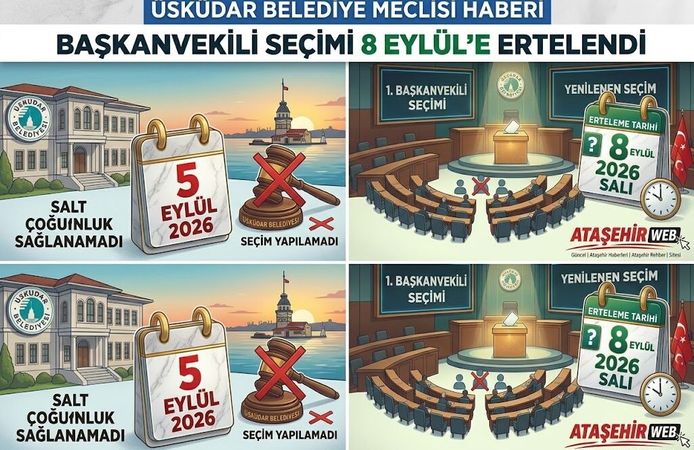 Üsküdar’da Başkanvekili Seçimi 8 Eylül’e Ertelendi
