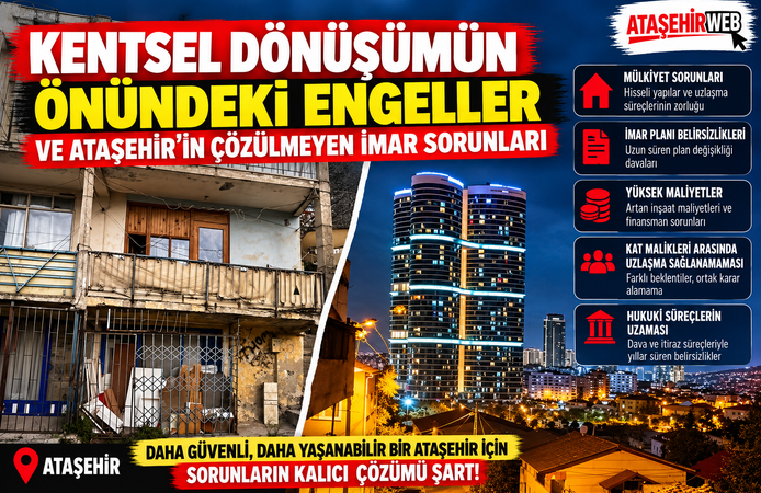 Kentsel Dönüşümün Önündeki Engeller ve Ataşehir’in Çözülmeyen İmar Sorunları