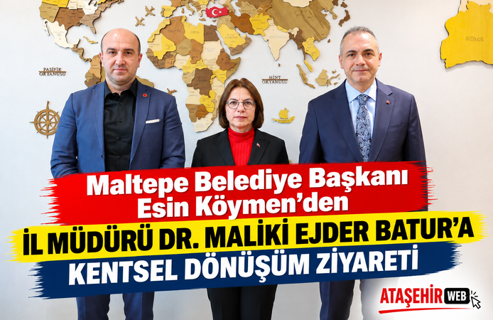 Başkan Esin Köymen’den, Dr. Maliki Ejder Batur’a Kentsel Dönüşüm Ziyareti