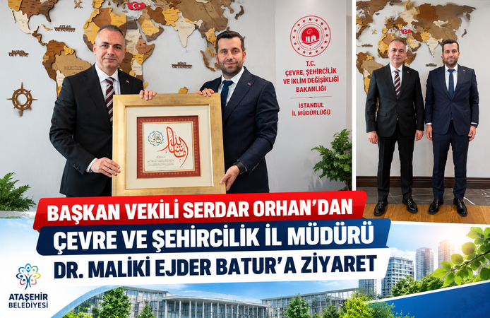 Başkan Vekili Serdar Orhan’dan Çevre ve Şehircilik İl Müdürü Dr. Maliki Ejder Batur’a Ziyaret