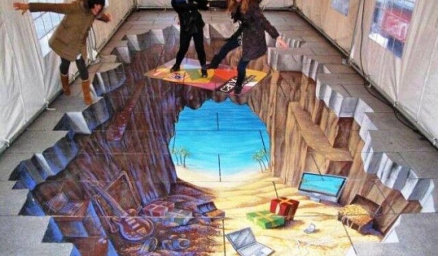 Üç Boyutlu Sokak Fotoğrafları