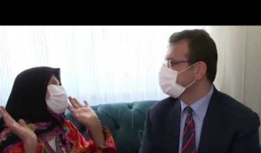 İBB Başkanı Ekrem İMAMOĞLU Ümraniye'de Yaşayan 90 Yaşındaki Fadik Nine'yi Ziyaret Etti