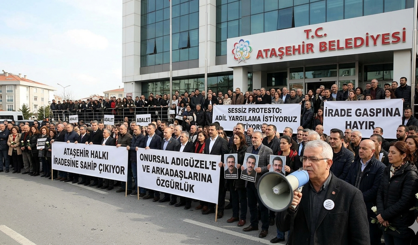ATAŞEHİR’DE ‘SESSİZ’ ÇIĞLIK: “İRADEMİZE SAHİP ÇIKIYORUZ”