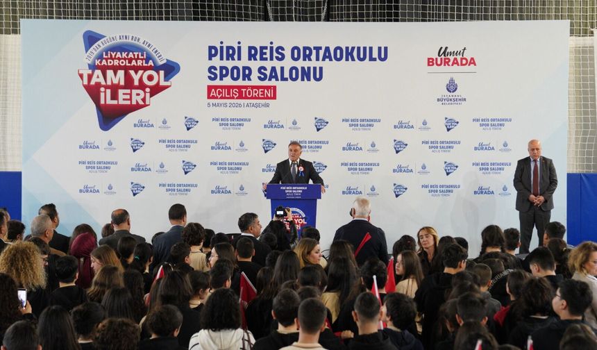 ATAŞEHİR’DE PİRİ REİS İLKOKULU SPOR SALONU TÖRENLE HİZMETE AÇILDI