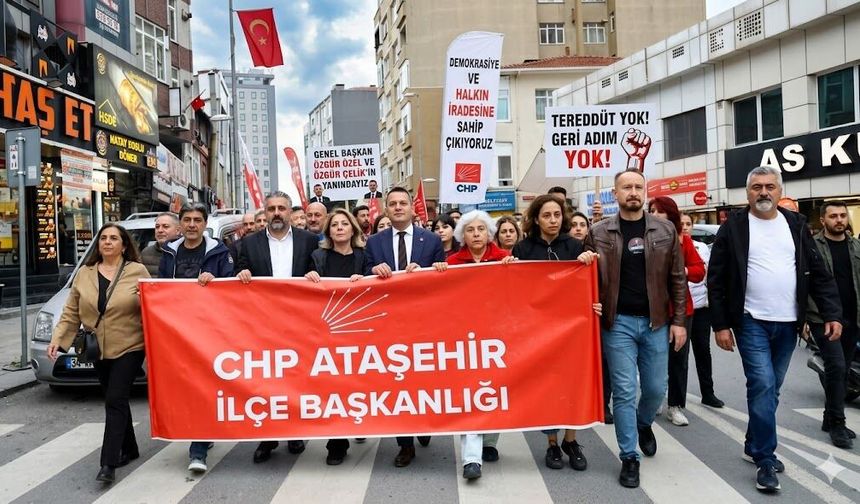 CHP Ataşehir’den Eş Zamanlı Eylem: "Tereddüt Yok, Geri Adım Yok!"