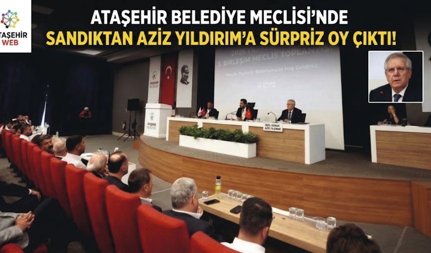 Ataşehir Belediye Meclisi’nde Sandıktan Aziz Yıldırım’a Sürpriz Oy Çıktı!