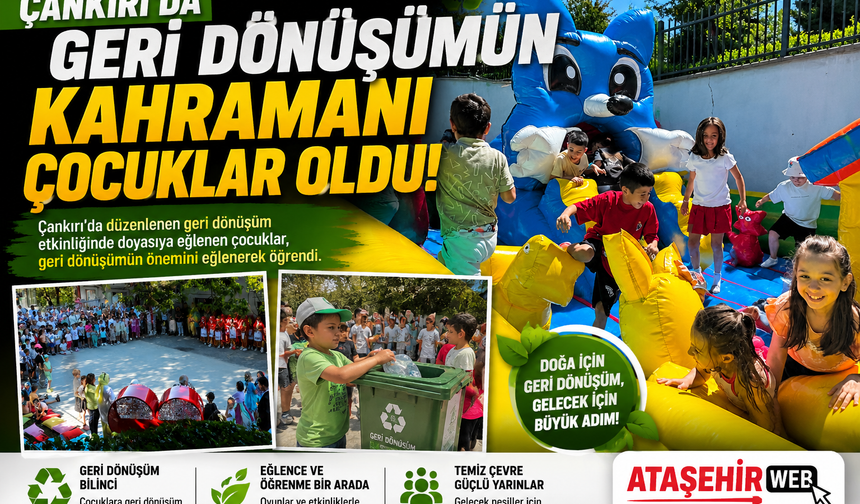 Çankırı'da Geri Dönüşümün Kahramanı Çocuklar Oldu