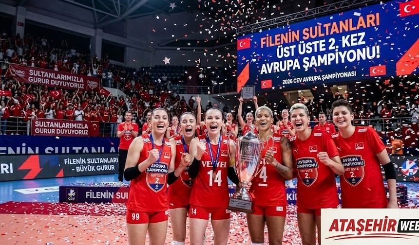 FİLENİN SULTANLARI ÜST ÜSTE 2. KEZ AVRUPA ŞAMPİYONU!
