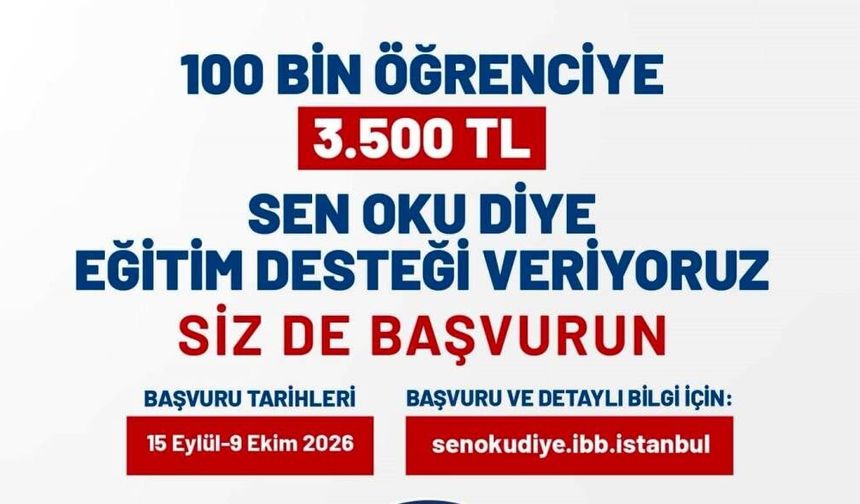 ‘SEN OKU DİYE’ BAŞVURULARI DEVAM EDİYOR