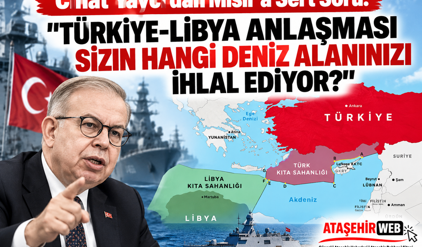 Cihat Yaycı’dan Mısır’a Sert Soru: "Türkiye-Libya Anlaşması Sizin Hangi Deniz Alanınızı İhlal Ediyor?"