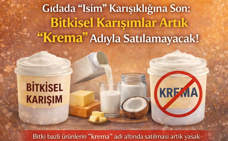 Bitkisel Karışımlar Artık "Krema" Adıyla Satılamayacak!