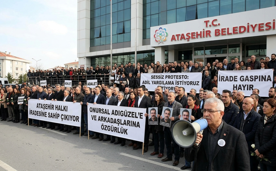 ATAŞEHİR’DE ‘SESSİZ’ ÇIĞLIK: “İRADEMİZE SAHİP ÇIKIYORUZ”