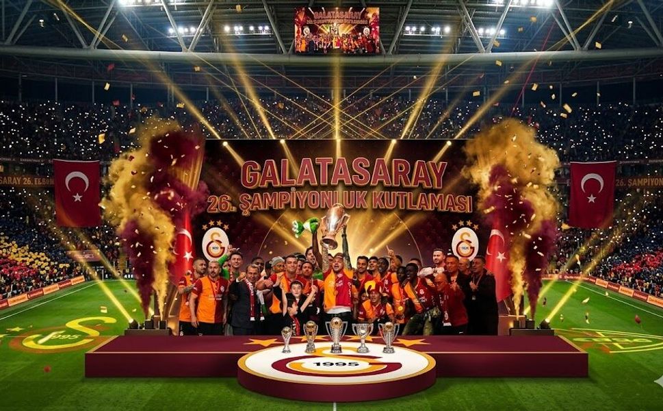 GALATASARAY 26. ŞAMPİYONLUĞUNU GÖRKEMLİ BİR TÖRENLE KUTLADI