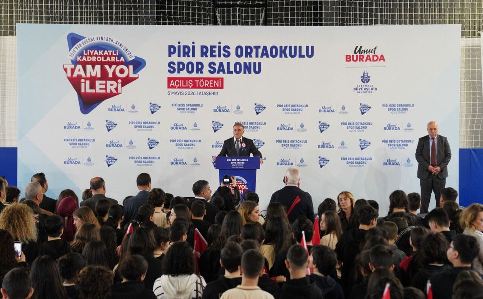 ATAŞEHİR’DE PİRİ REİS İLKOKULU SPOR SALONU TÖRENLE HİZMETE AÇILDI