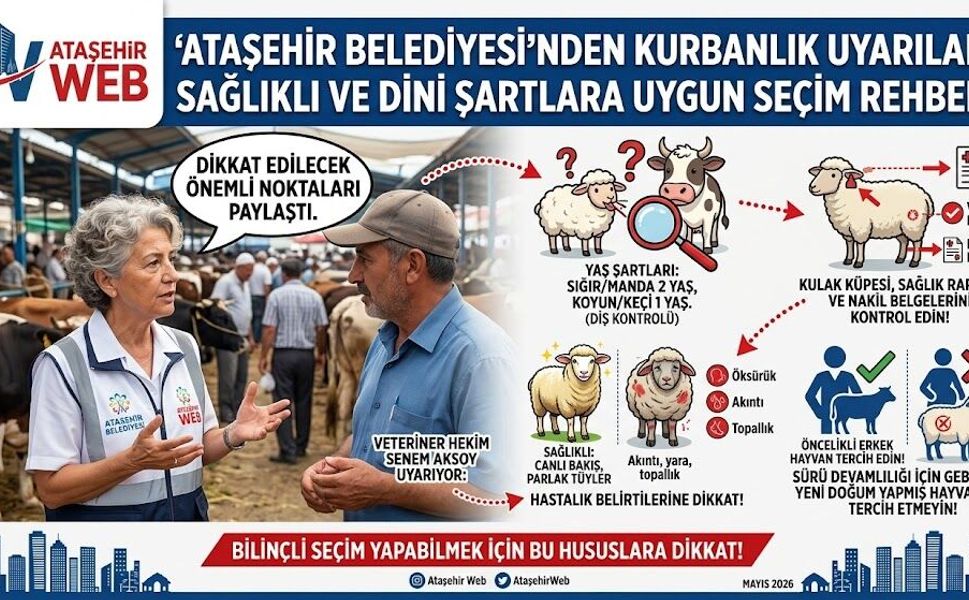 Ataşehir Belediyesi’nden Hayati Kurbanlık Uyarısı