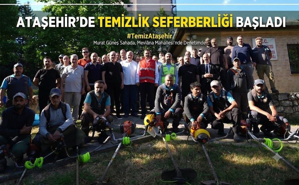 Ataşehir’de Temizlik Seferberliği
