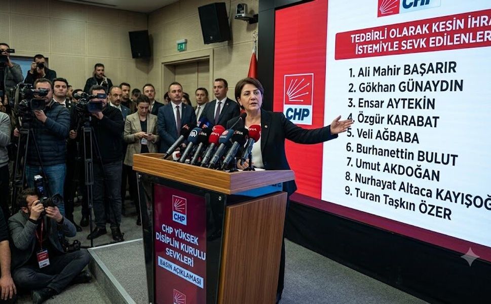 CHP'de 9 İsim "Kesin İhraç" İstemiyle Yüksek Disiplin Kurulu'na Sevk Edildi