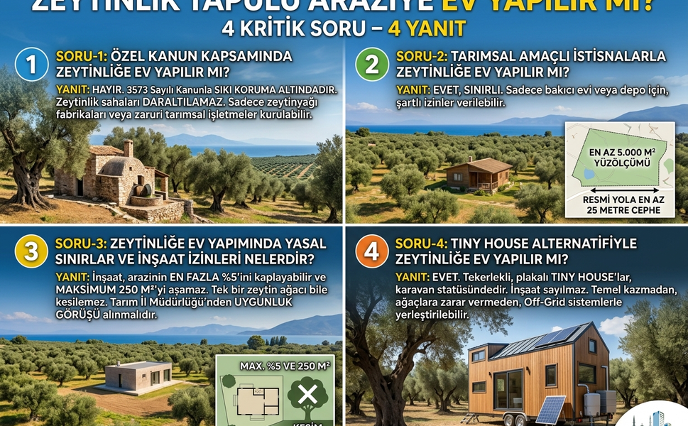Zeytinlik Tapulu Araziye Ev Yapılır mı