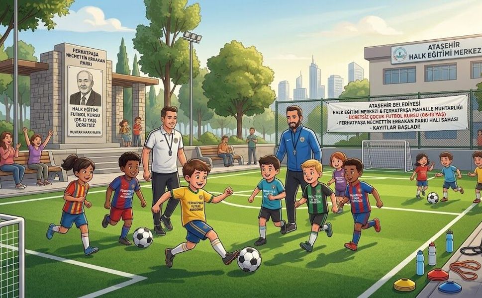 Ferhatpaşa’da Çocuklar İçin Ücretsiz Futbol Kursu Kayıtları Başladı!