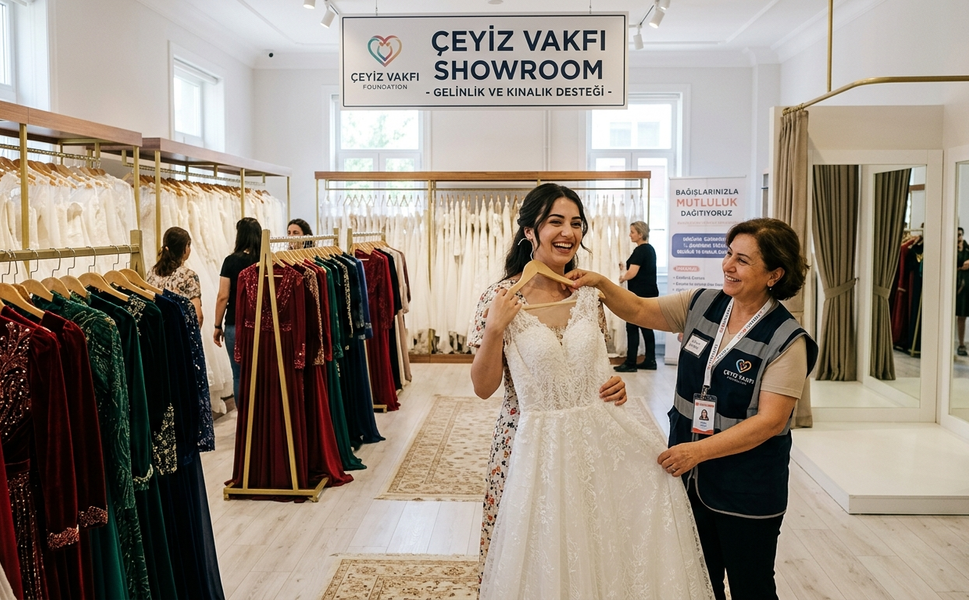 Çeyiz Vakfı’ndan Gelinlik ve Kınalık Desteği!