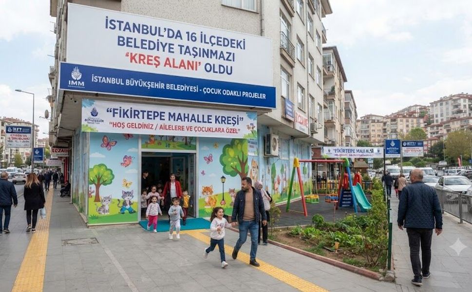 İstanbul'da 16 İlçedeki Belediye Taşınmazı "Kreş Alanı" Oldu
