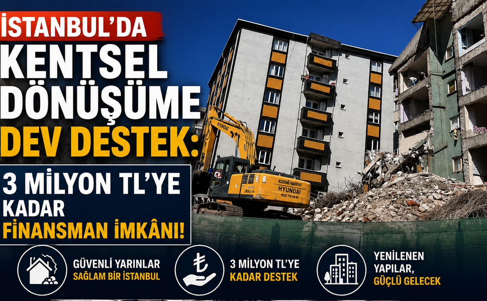 İSTANBUL’DA KENTSEL DÖNÜŞÜME DEV DESTEK