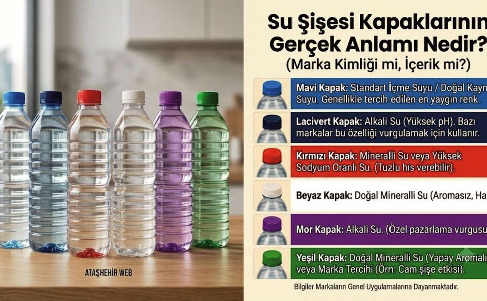 Su Şişesi Kapaklarının Renklerinin anlamı var mı