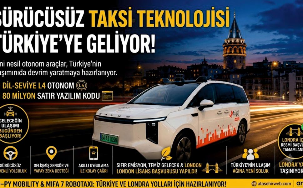 Türkiye'de Robotaxi Dönemi: Sürücüsüz Taksiler Yollara Çıkıyor!