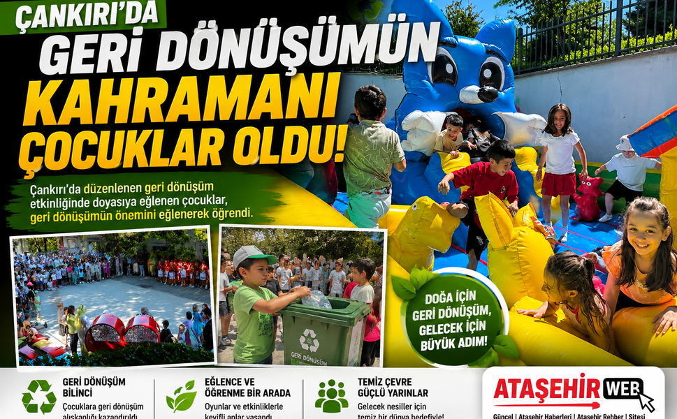 Çankırı'da Geri Dönüşümün Kahramanı Çocuklar Oldu