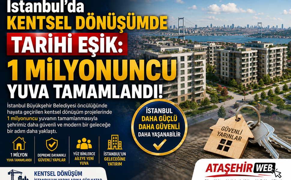 İstanbul’da Kentsel Dönüşümde Tarihi Eşik: 1 Milyonuncu Yuva Tamamlandı!