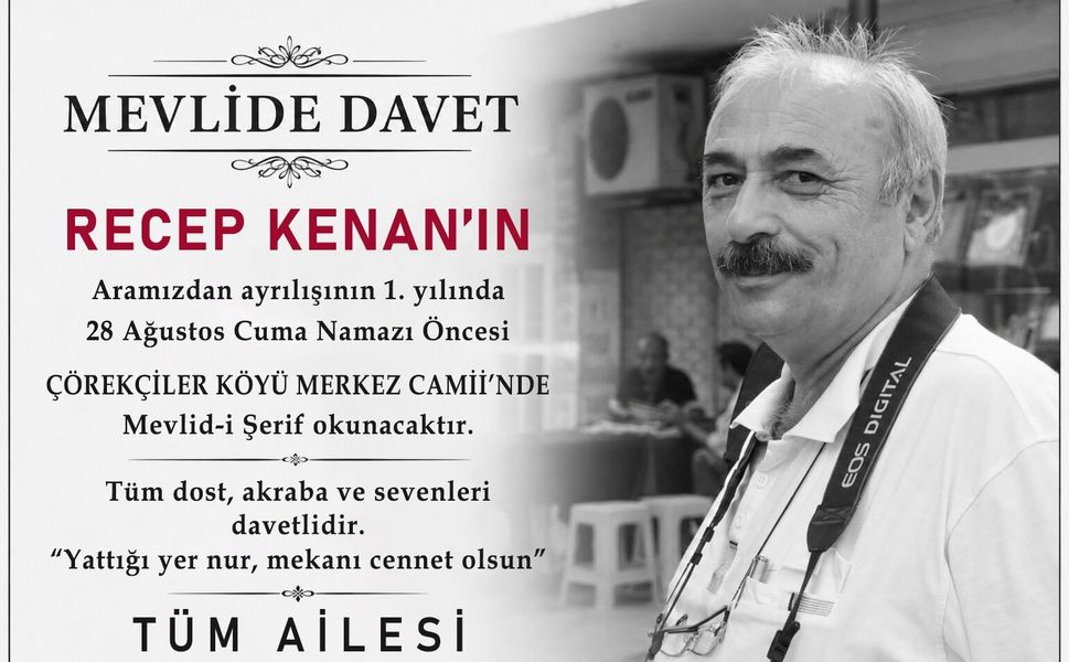 Gazeteci Recep Kenan Aramızdan Ayrılışının 1. Yılında Dualarla Anılıyor