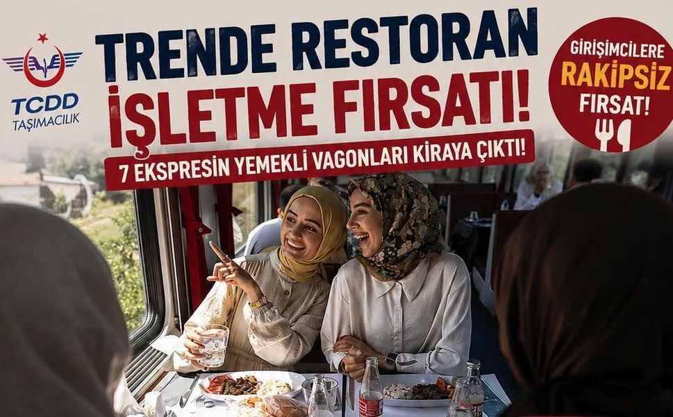 TCDD’den Dev Adım: 7 Ana Hat Treninin Yemekli Vagonları İhaleye Çıkıyor!