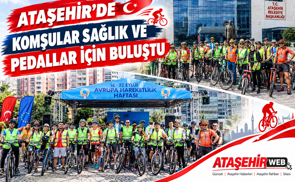 Ataşehir’de Komşular Sağlık ve Pedallar İçin Buluştu