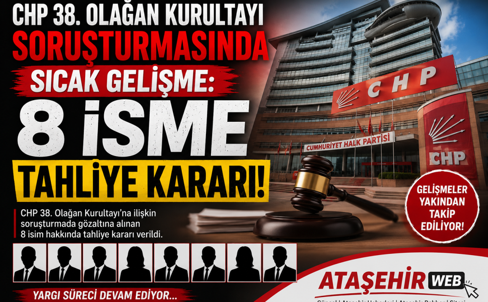 CHP 38. Olağan Kurultayı Soruşturmasında Sıcak Gelişme: 8 İsme Tahliye Kararı!