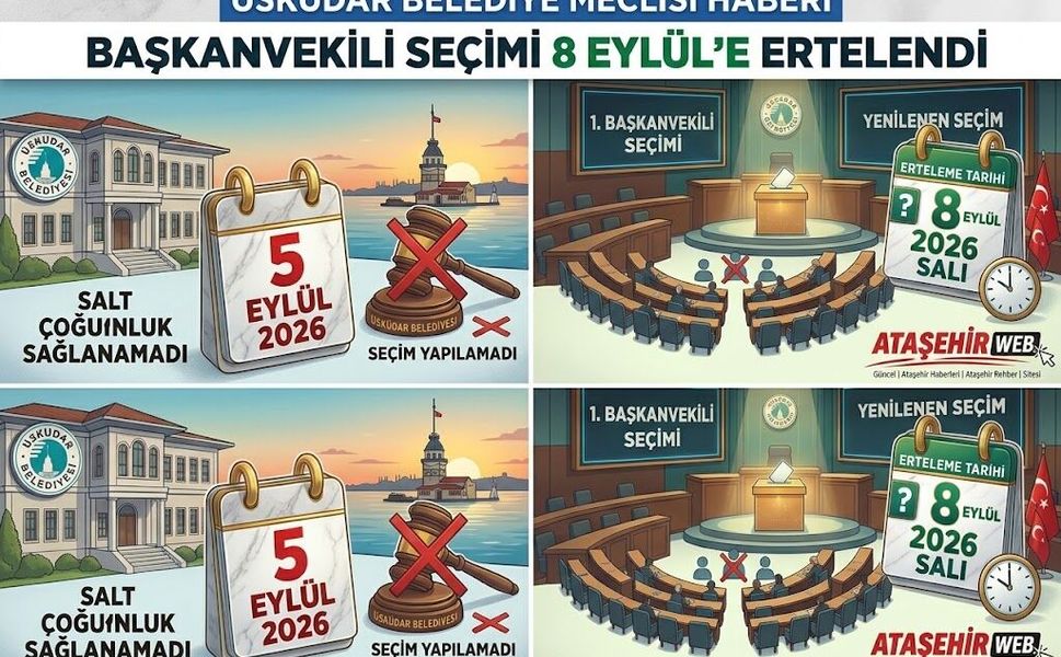 Üsküdar’da Başkanvekili Seçimi 8 Eylül’e Ertelendi