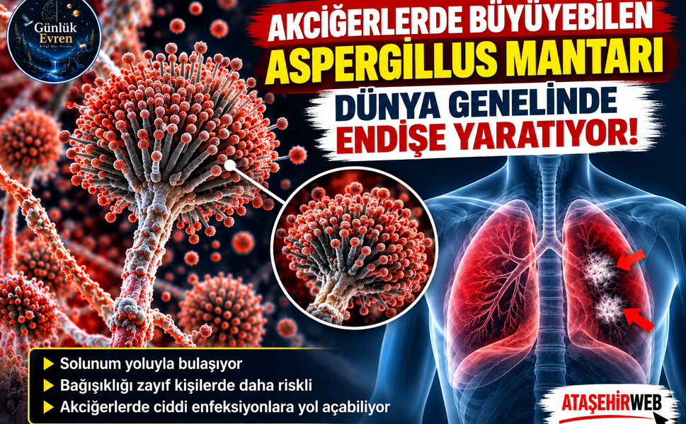 Akciğerlerde Büyüyebilen Aspergillus Mantarı Dünya Genelinde Endişe Yaratıyor!
