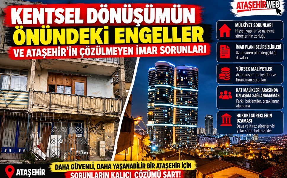 Kentsel Dönüşümün Önündeki Engeller ve Ataşehir’in Çözülmeyen İmar Sorunları