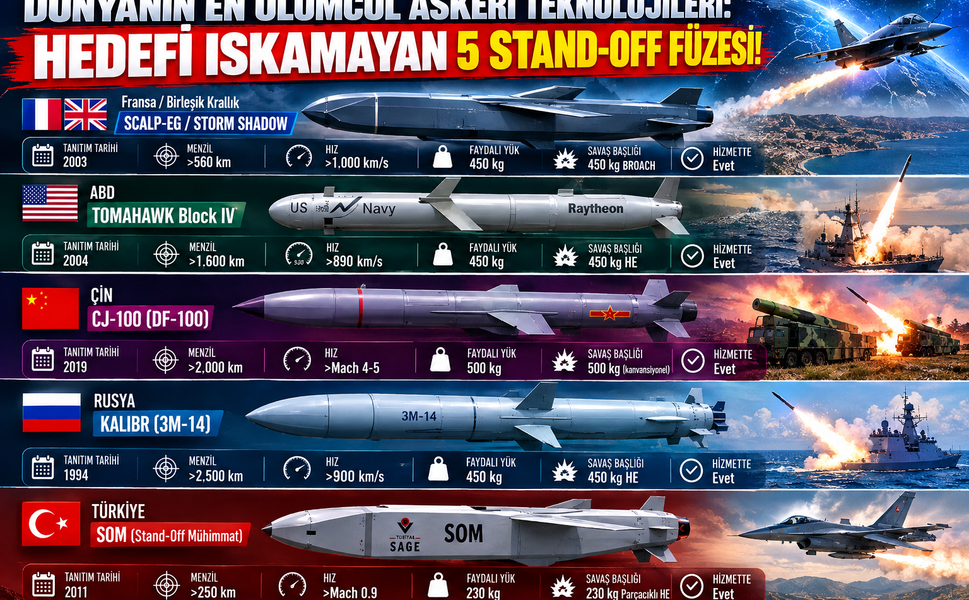 Dünyanın En Ölümcül Askeri Teknolojileri: Hedefi Iskamayan 5 Stand-Off Füzesi!